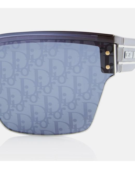 Dior Blue Diorclub M4U Square Shield Sunglasses