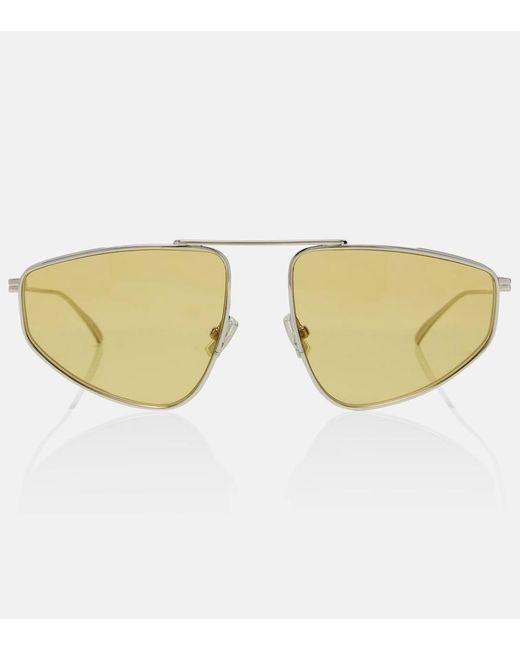 Bottega Veneta Natural Light Ribbon Aviator Sunglasses