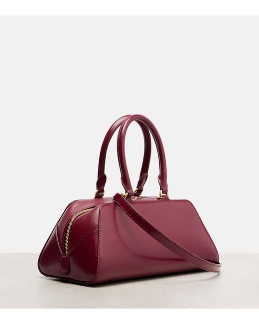 Givenchy Red Antigona Cube Small Leather Tote Bag