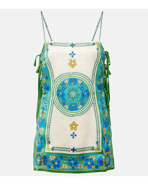 ALÉMAIS Blue Bedrucktes Top Vivianna