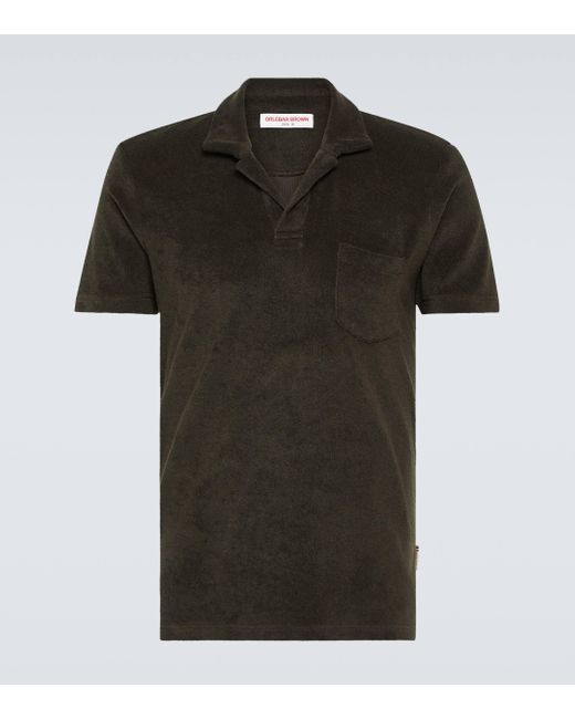 Polo en coton Orlebar Brown pour homme en coloris Black