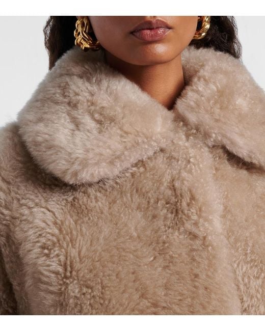 Yves Salomon Natural Shearling Jacket