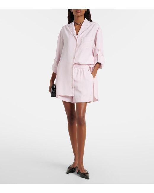 Sportmax Pink Crespo Shorts