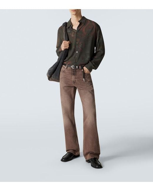 Our Legacy Brown Carlson Faded Straight Jeans for men