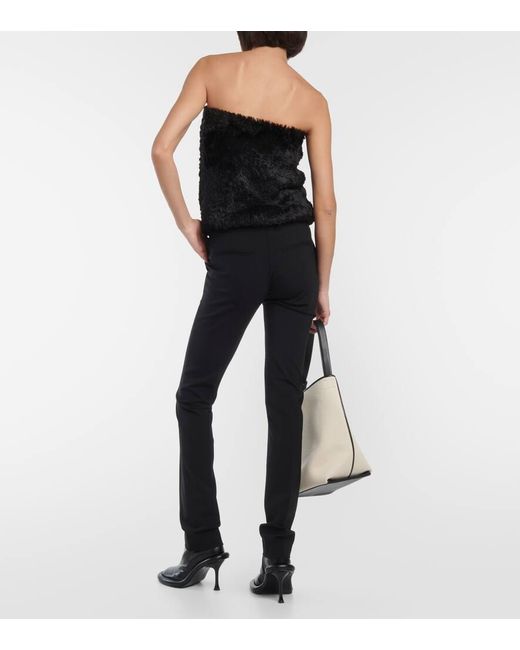 Top Bandeau De Borrego Sintetico J.W. Anderson de color Black