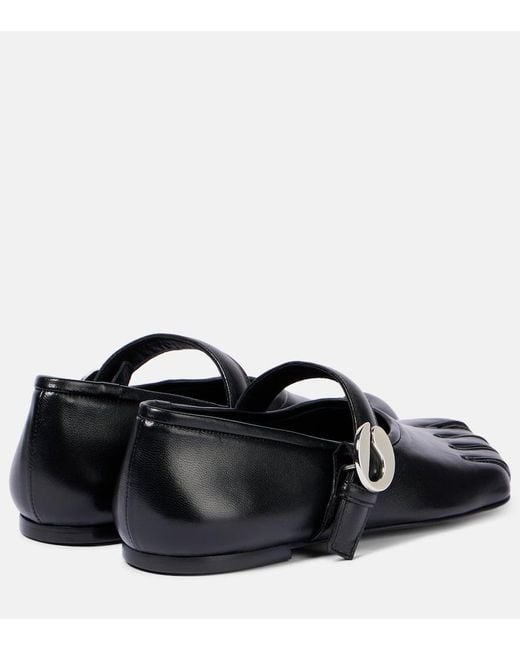 Bailarinas Mary Jane De Piel Coperni de color Black