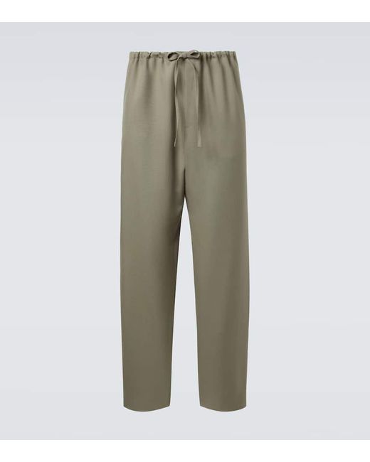 Calvin Klein Gerade Hose Benjamin Aus Wolle in Green für Herren