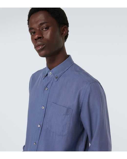 Tom Ford Blue Leisure Shirt for men