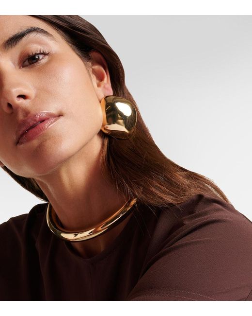 Pendientes Puffy Cushion Chapados En Oro De 10 Ct Jennifer Fisher de color Natural