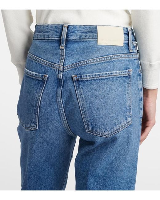 Citizens of Humanity Blue Zurie High-Rise Straight-Leg Jeans
