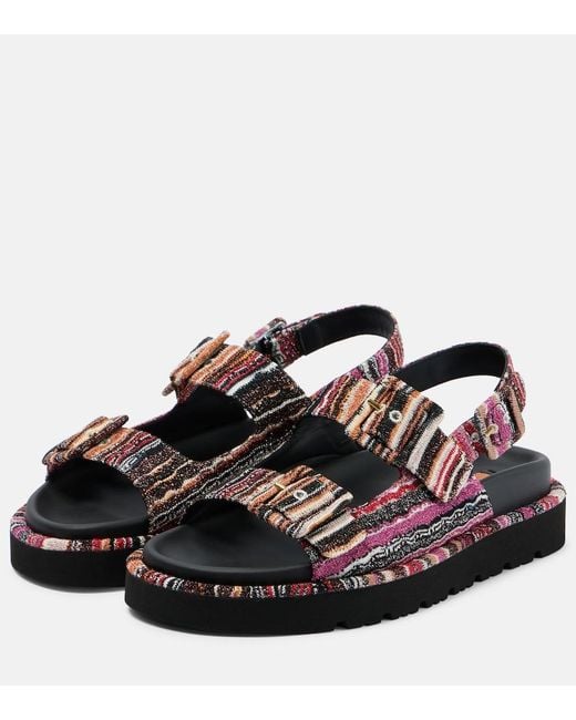 Missoni Black Mia Sandals