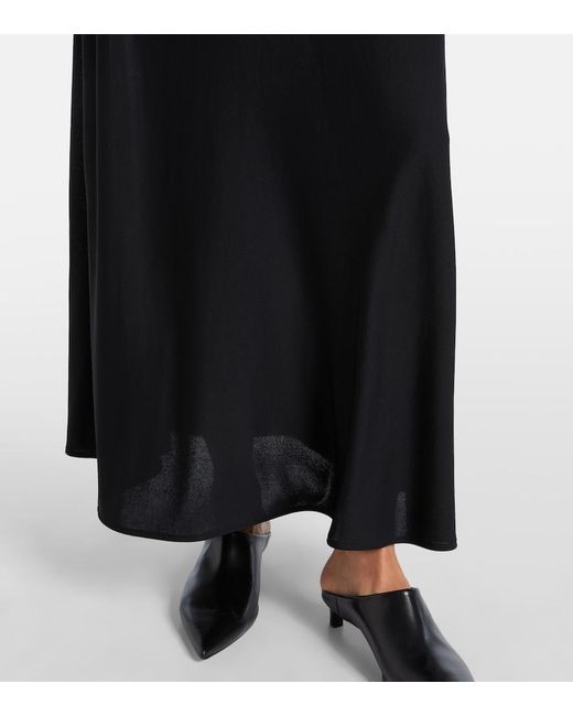 Jil Sander Black Knitted Maxi Dress