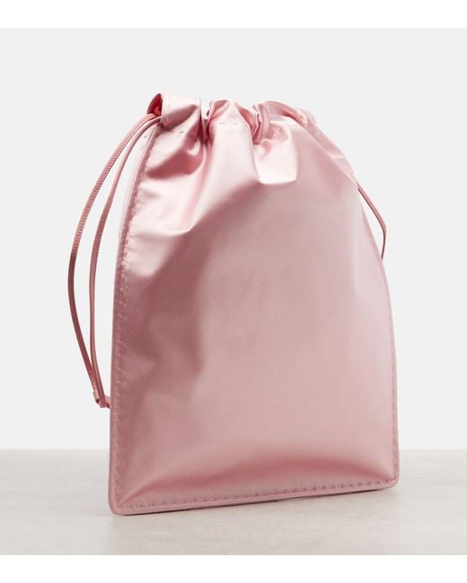 Prada Pink Wish Silk Satin Pouch