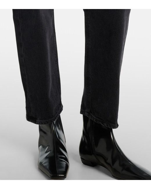 Citizens of Humanity Blue Dahlia Cropped Straight Jeans
