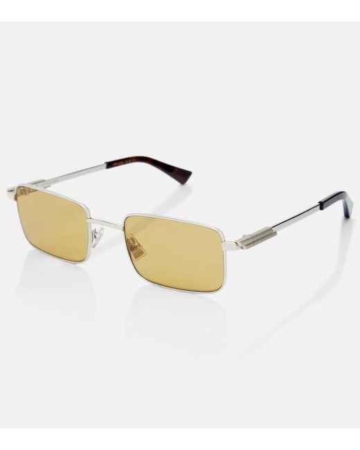Bottega Veneta Natural Stretch Rectangular Sunglasses