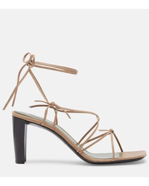 Lemaire Metallic Mignons Leather Sandals