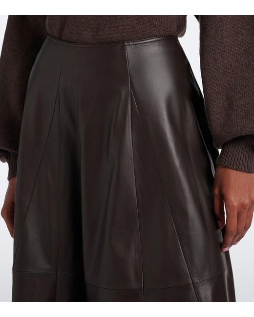 Arma Black Eleni Suede Midi Skirt