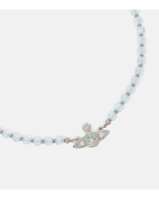 Vivienne Westwood White Embellished Choker