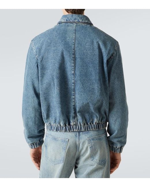 Veste Ami De Cour En Jean AMI pour homme en coloris Blue
