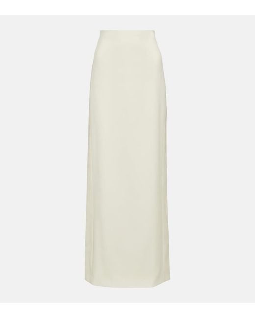 Wardrobe NYC White Virgin Wool Maxi Skirt