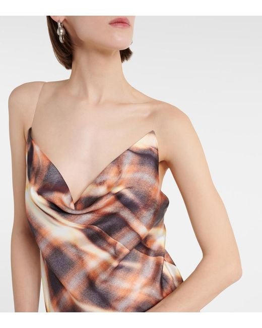 Y. Project Metallic Printed Gown
