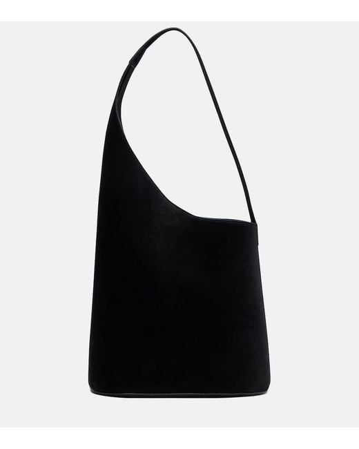 Aesther Ekme Black Demi Lune Suede Tote Bag