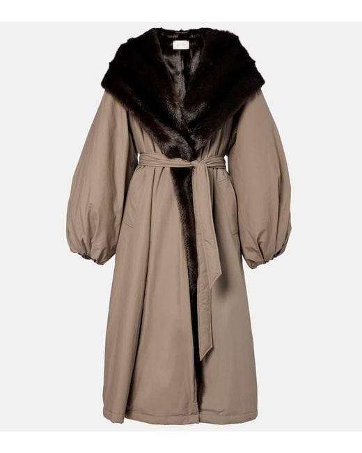 Abrigo Envolvente De Algodon Magda Butrym de color Brown