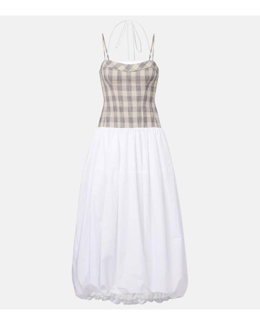 Jonathan Simkhai White Midikleid Peiffer