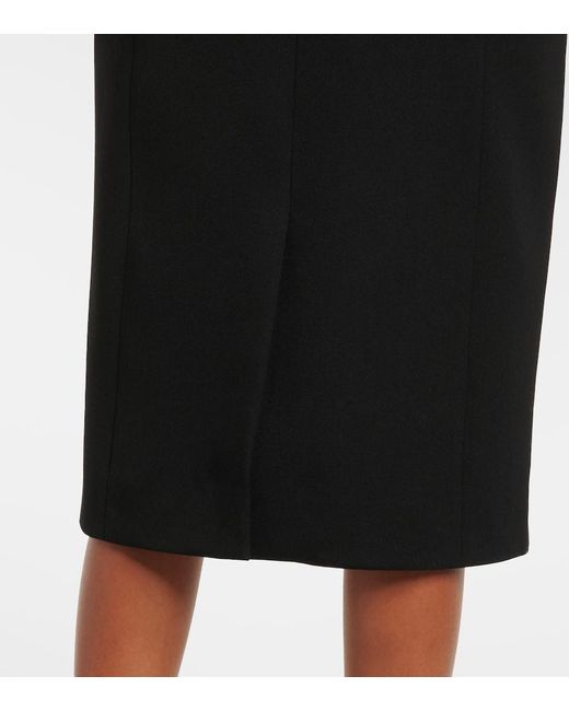 Balenciaga Black Hourglass Midi Skirt