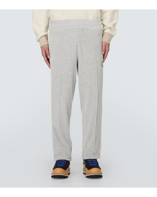 X Palm Angels pantalones deportivos de chenilla Moncler Genius de hombre de color Gray