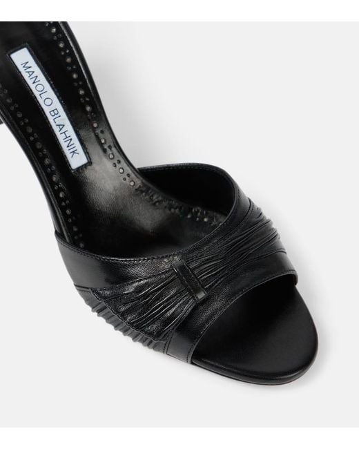 Mules Ebakmu 70 di Manolo Blahnik in Black