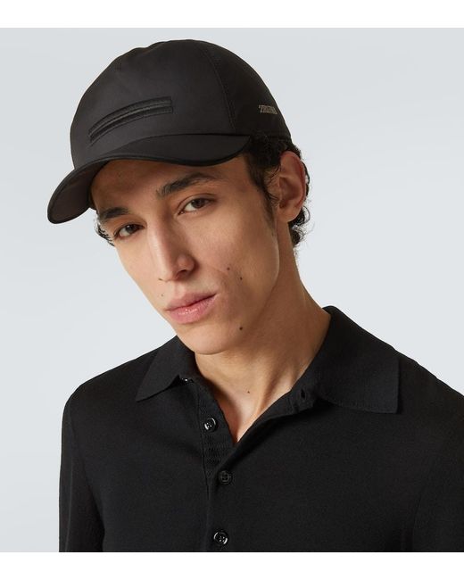 Gorra Bordada Zegna de hombre de color Black