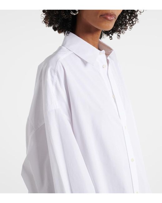 Wardrobe NYC White Oversized Cotton Shirtdress