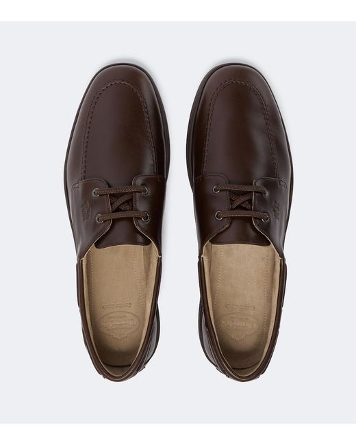 Church's Brown Peebles Leather Boat Shoes for men