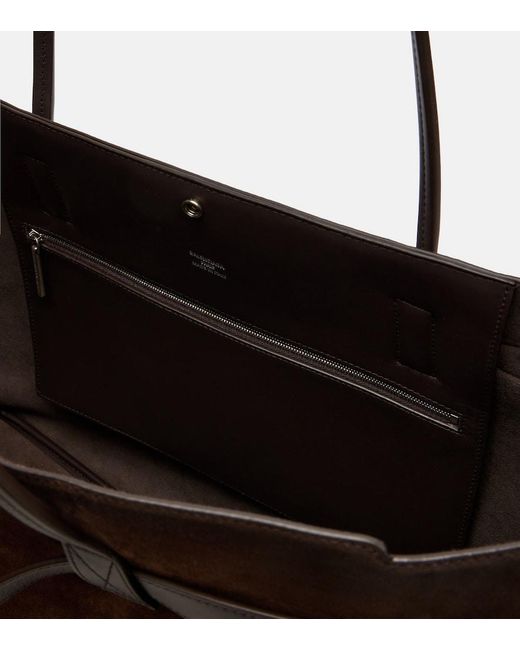 Balenciaga Brown Bel Air Large Suede Tote Bag