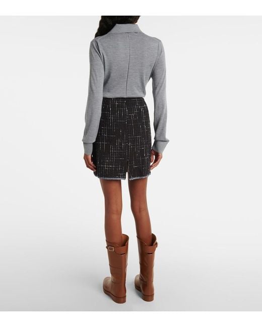 Etro Black Tweed Skirt
