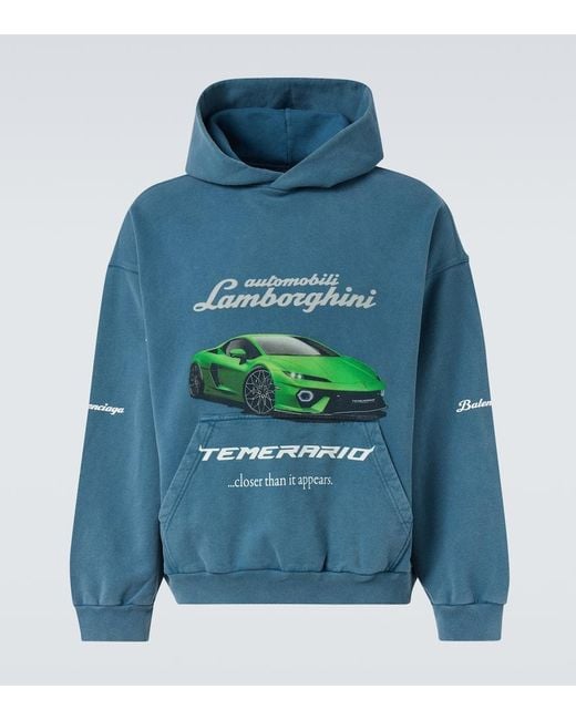 人気【BALENCIAGA】Automobili Lamborghini Hoodie フーディ Men's Balenciaga I Automobili Lamborghini Zip-up Hoodie