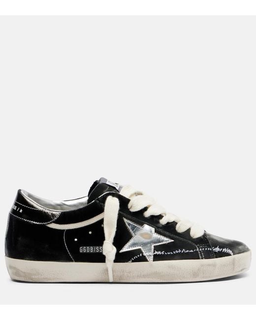 Golden Goose Deluxe Brand Black Super Star Ltd Suede Sneakers