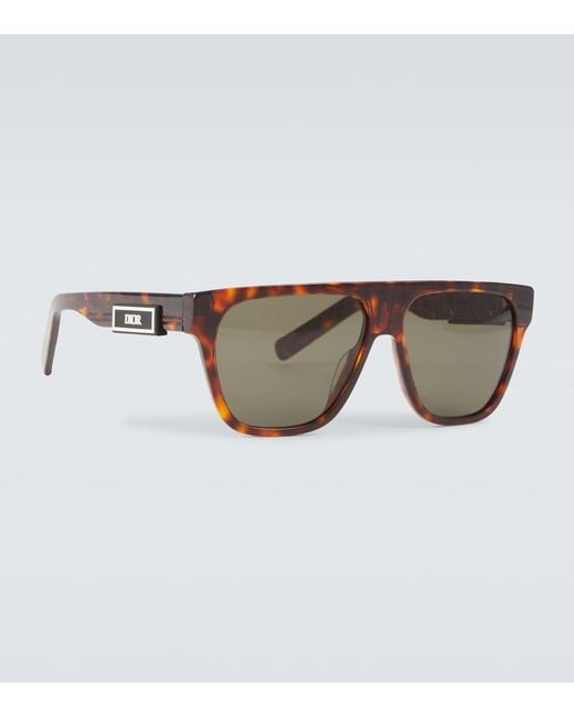 Dior Brown Diorb23 S3I Square Sunglasses for men