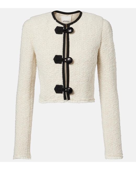 Isabel Marant White Gradilia Boucle Jacket