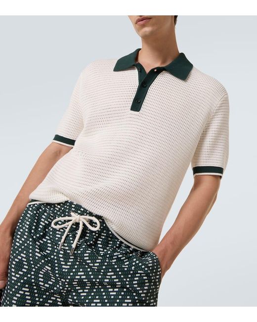 Polo Vidal di Frescobol Carioca in White da Uomo