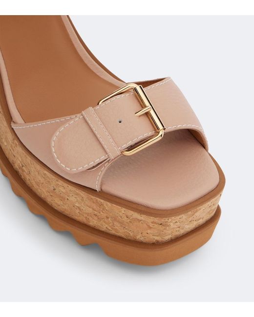 Stella McCartney Brown Sneak-Elyse Platform Sandals