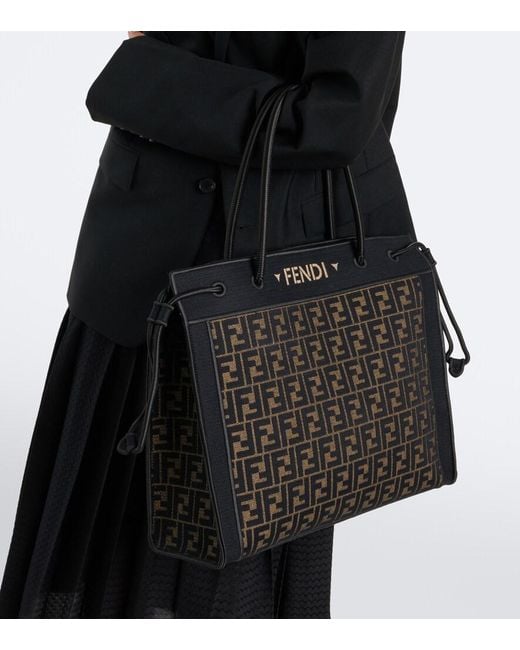 Fendi Black Magic Large Canvas Shopper