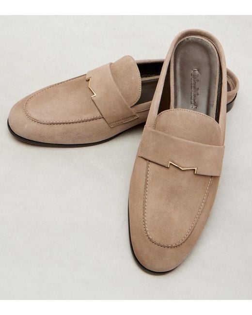 Max Mara Brown Goccia Suede Mules