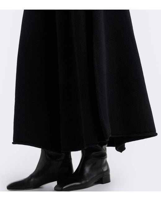 Extreme Cashmere Black N°498 Grace Cashmere-Blend Maxi Skirt