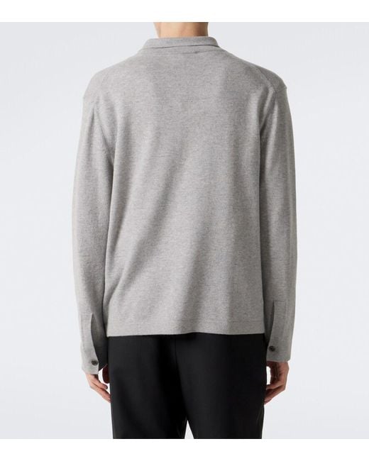 Lisa Yang Gray Zaid Cashmere Cardigan for men