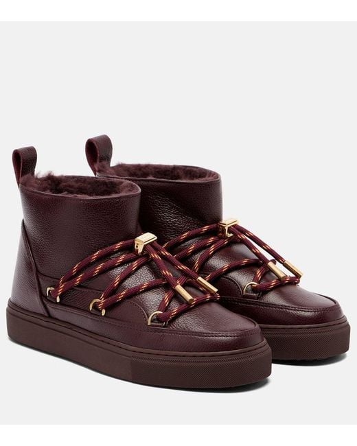 Stivali Doposci Full Leather Gloss di Inuikii in Brown