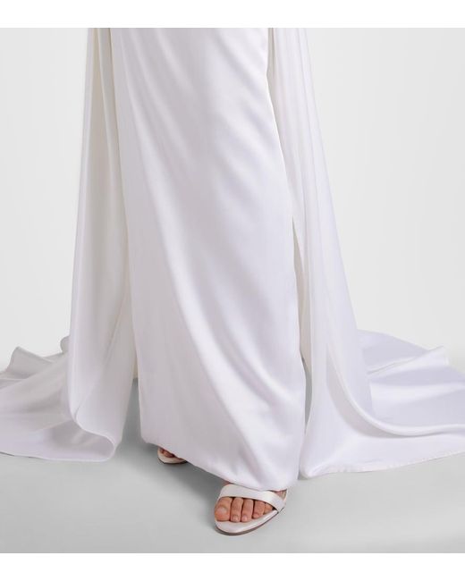 Vivienne Westwood White Bridal Nova Grace Satin Bustier Gown