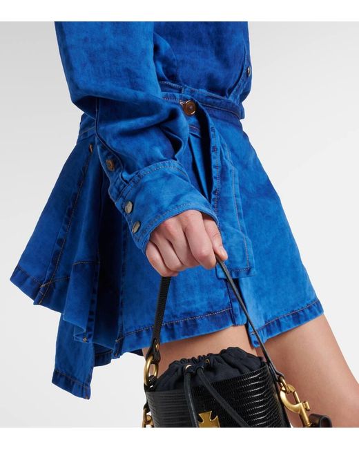 Vivienne Westwood Blue Hemdblusenkleid Meghan Aus Denim