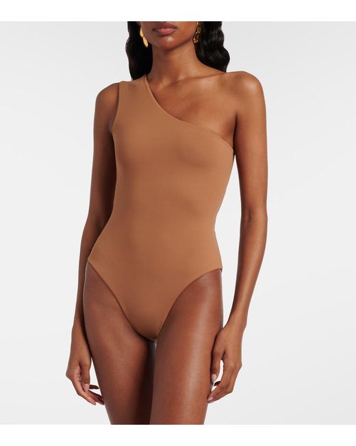 Taller Marmo Brown Yacare Swimsuit And Beach Cover-Up Set